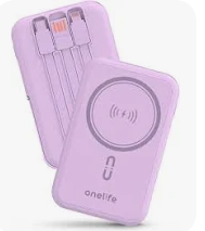 MagSafe Magnetic Power Bank 5000mAh Purple
